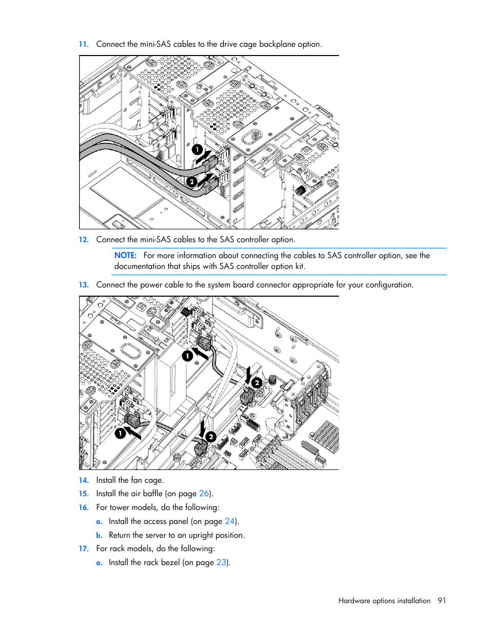 HP ProLiant ML350p Gen8 Server User Manual | Page 91 / 145