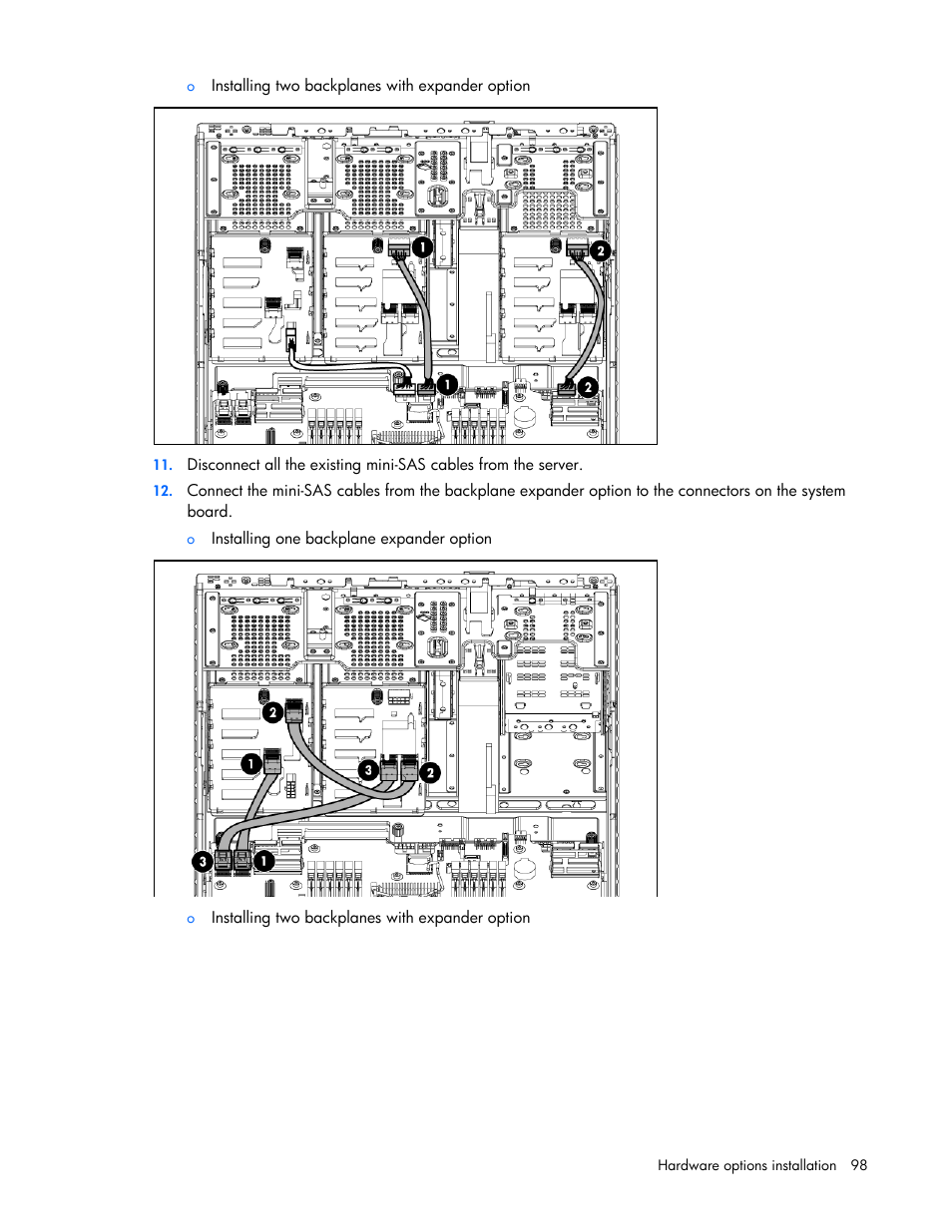 HP ProLiant ML350p Gen8 Server User Manual | Page 98 / 145