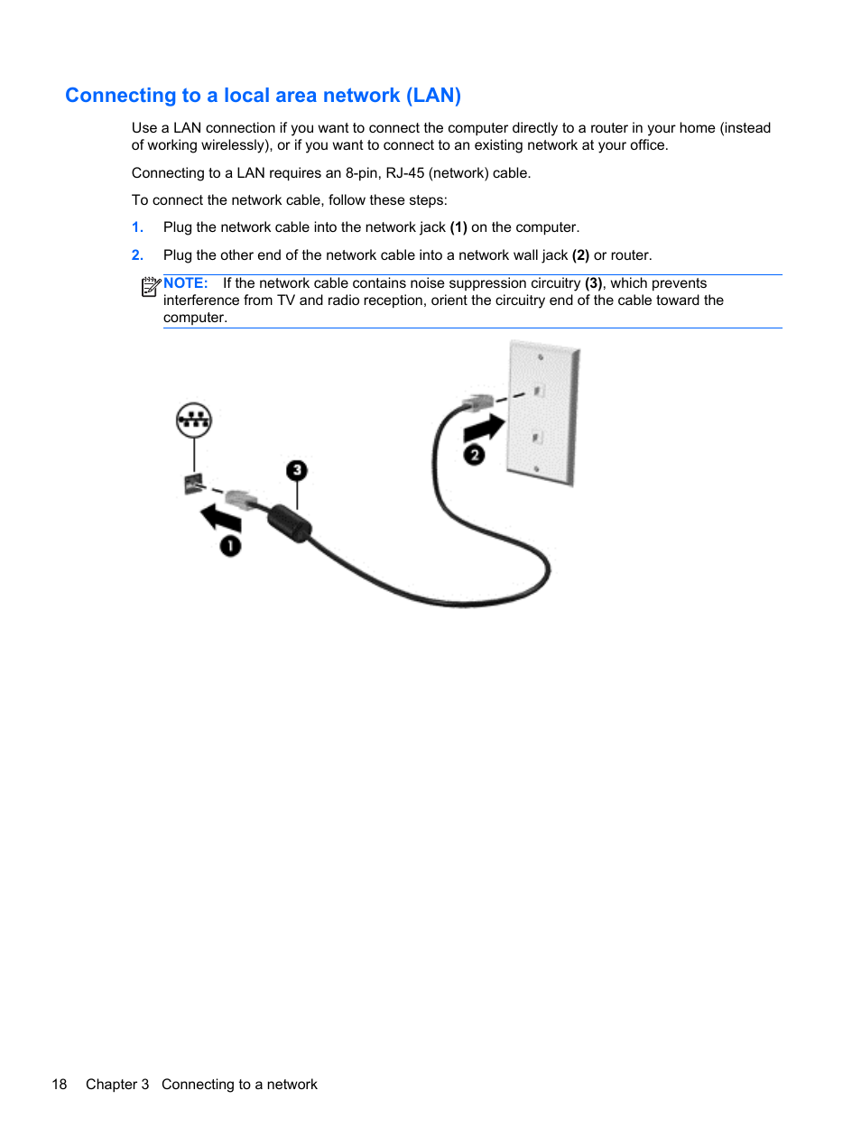 Connecting to a local area network (lan) | HP 455 Notebook-PC User Manual | Page 26 / 83