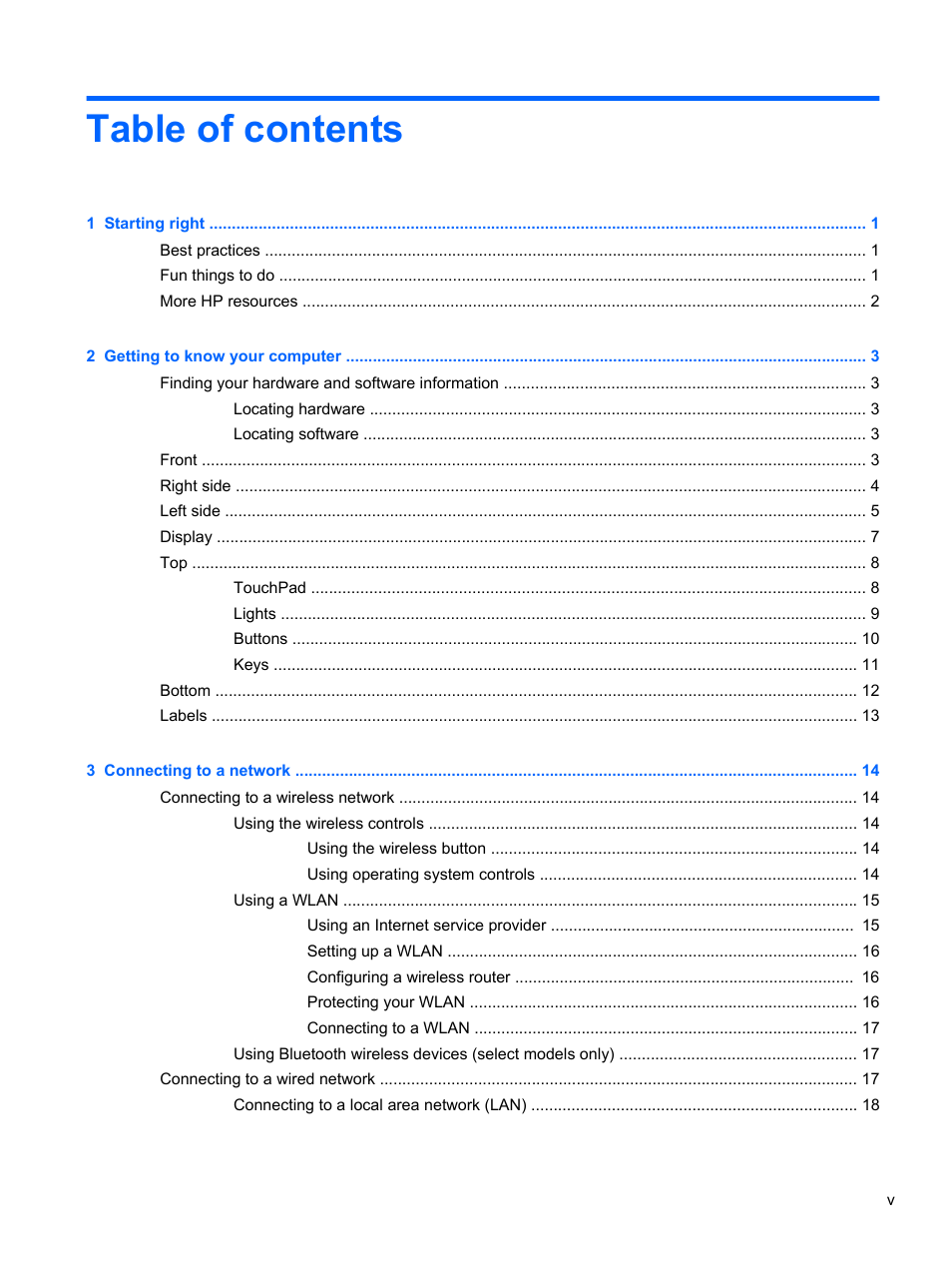 HP 455 Notebook-PC User Manual | Page 5 / 83