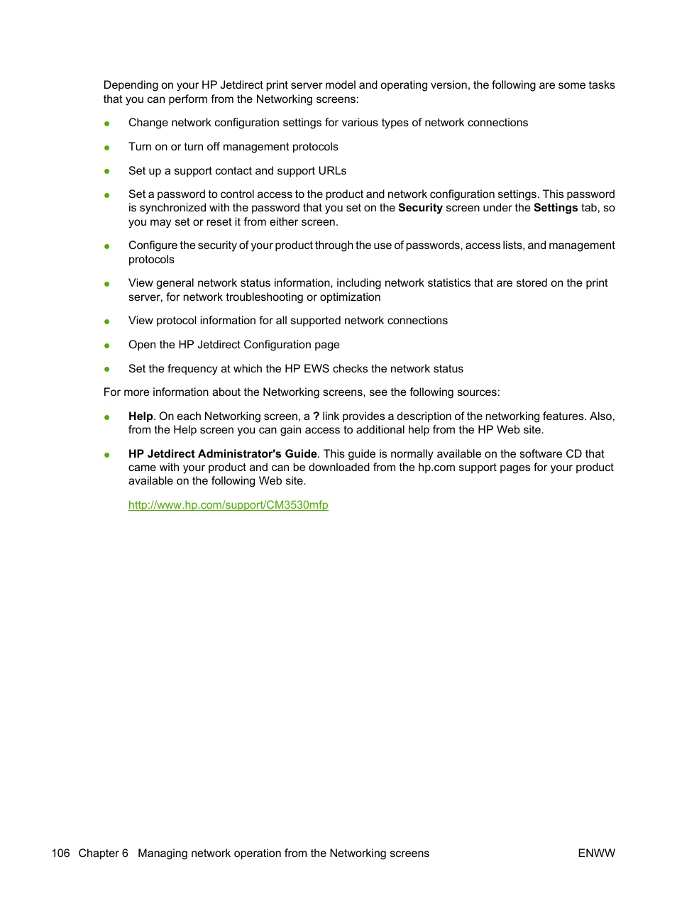 HP Color LaserJet CM3530 Multifunction Printer series User Manual | Page 118 / 128