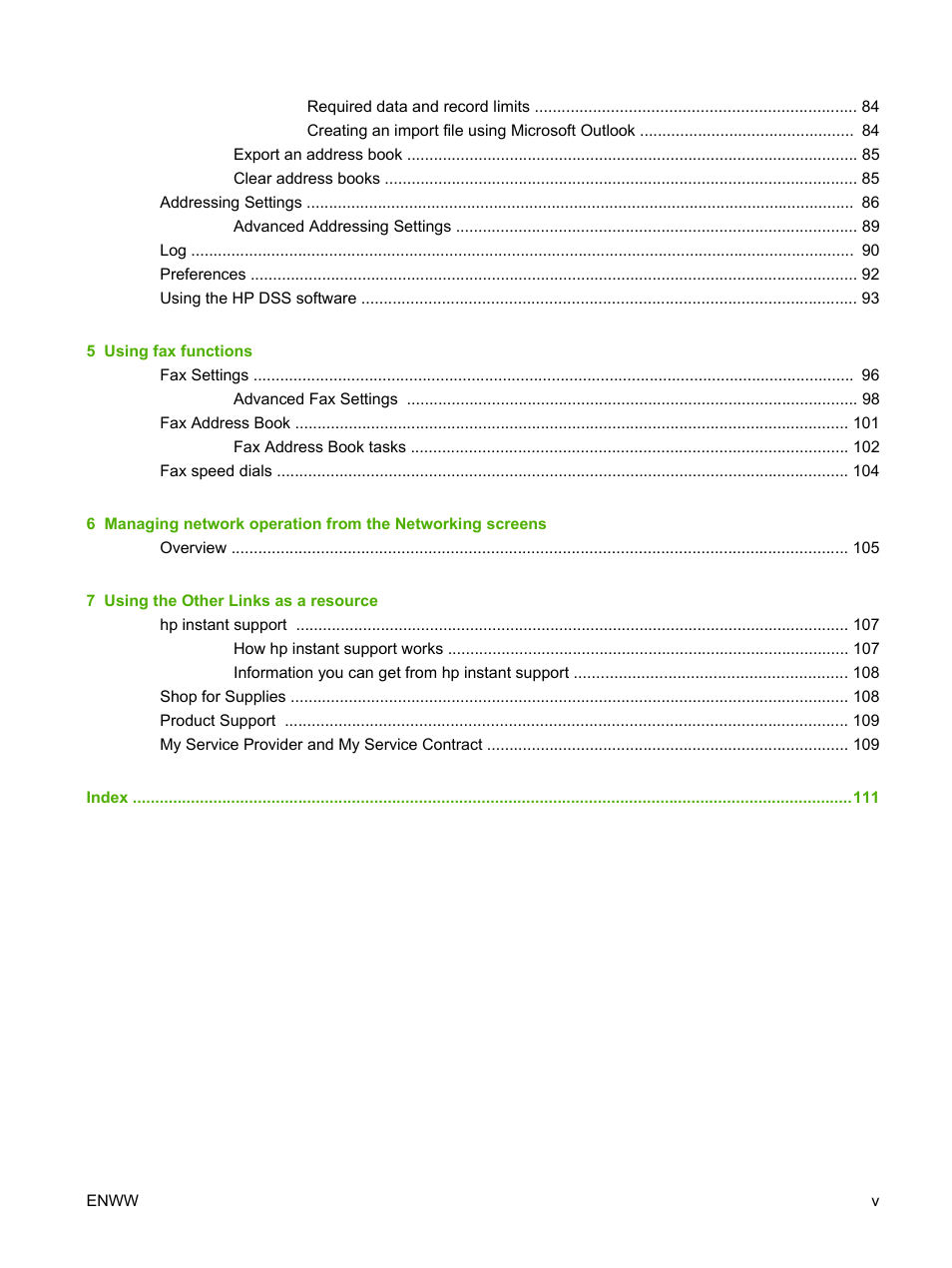 HP Color LaserJet CM3530 Multifunction Printer series User Manual | Page 7 / 128