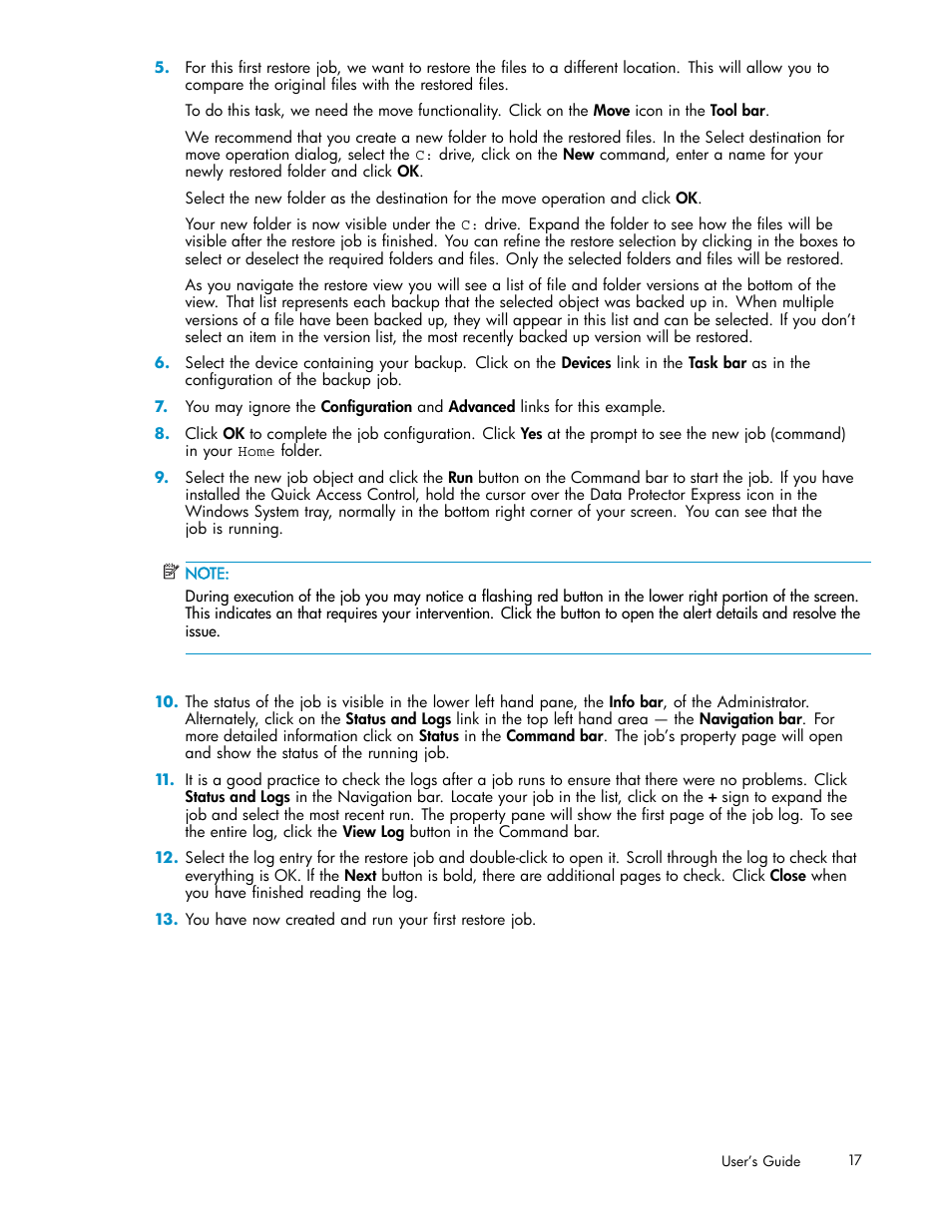 HP Data Protector Express Basic-Software User Manual | Page 17 / 93