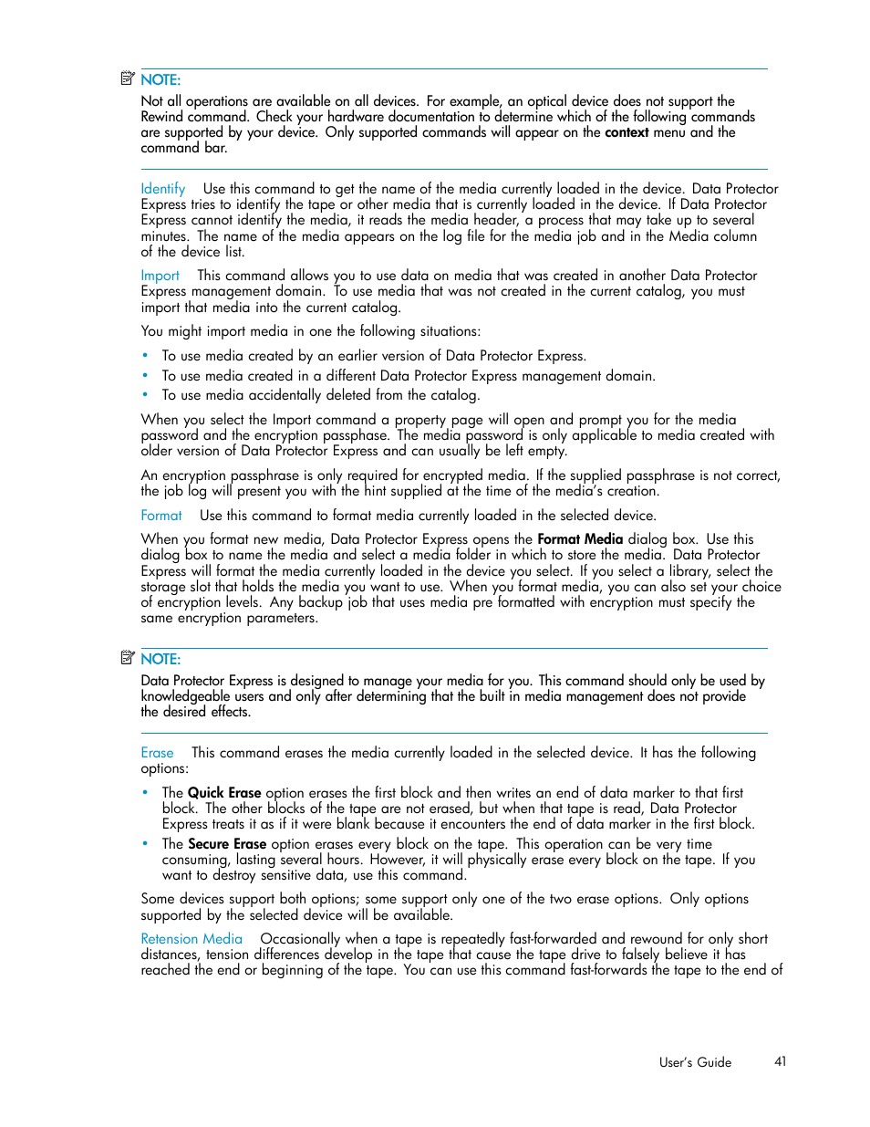 HP Data Protector Express Basic-Software User Manual | Page 41 / 93