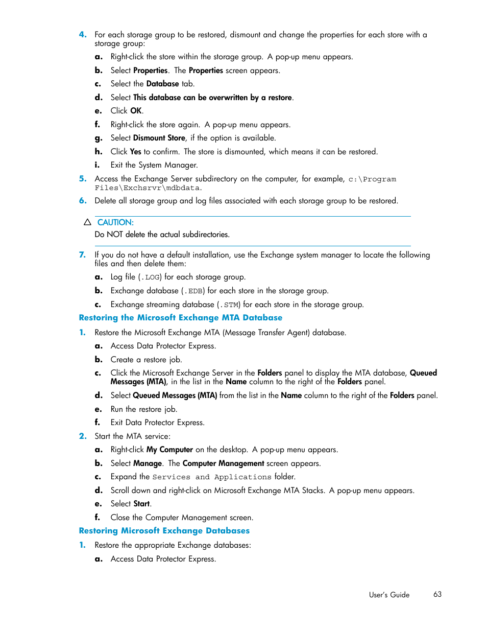 HP Data Protector Express Basic-Software User Manual | Page 63 / 93