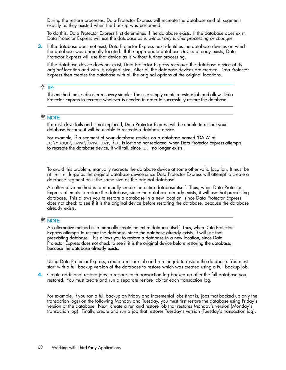 HP Data Protector Express Basic-Software User Manual | Page 68 / 93