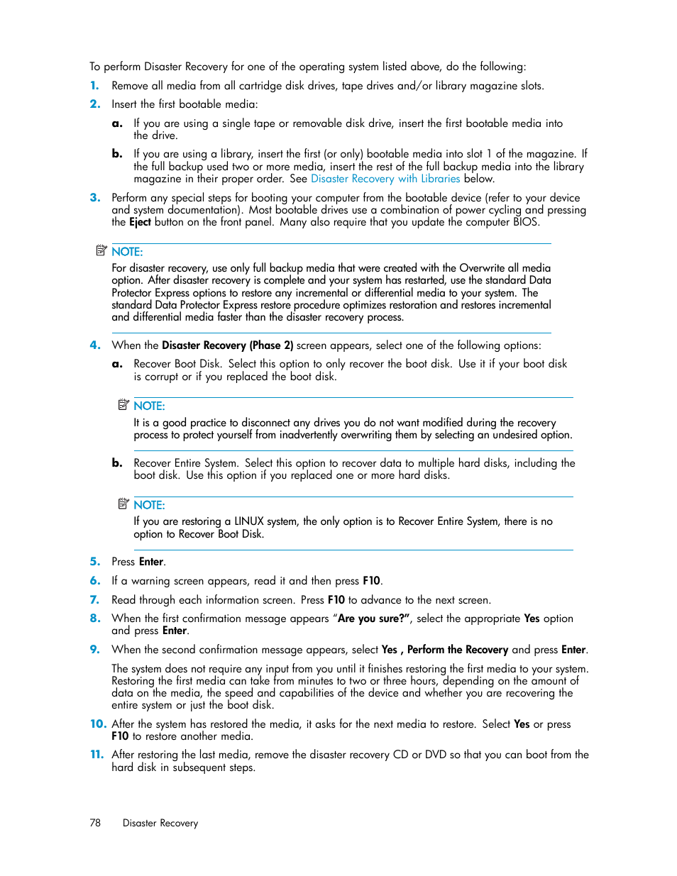 HP Data Protector Express Basic-Software User Manual | Page 78 / 93