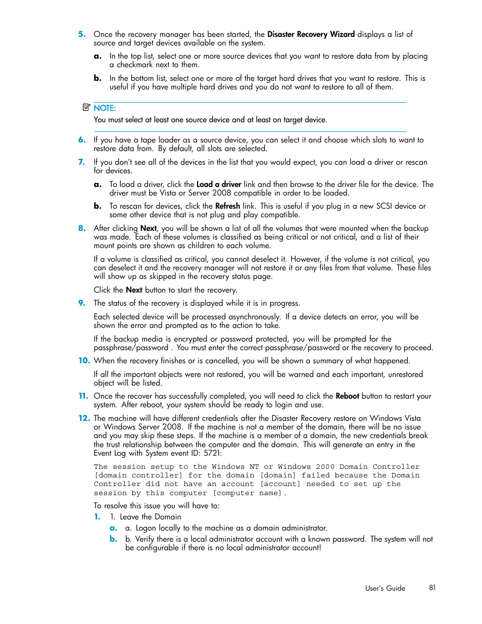 HP Data Protector Express Basic-Software User Manual | Page 81 / 93