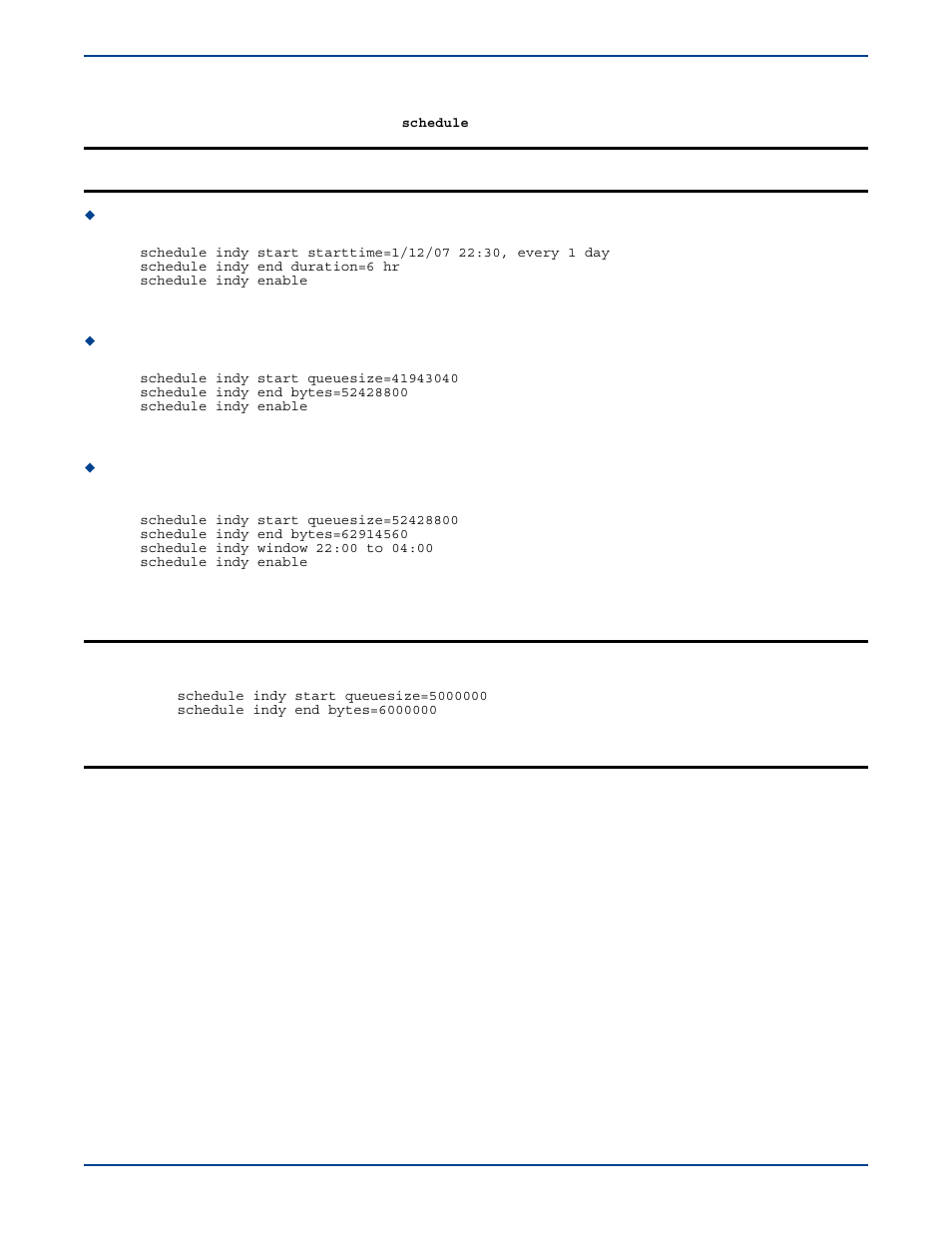 Transmission schedule examples | HP Storage Mirroring V5 Software User Manual | Page 131 / 285