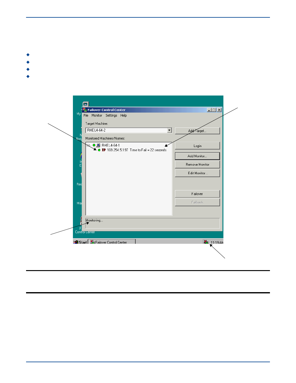Monitoring failover, Monitoring failover -11 | HP Storage Mirroring V5 Software User Manual | Page 145 / 285
