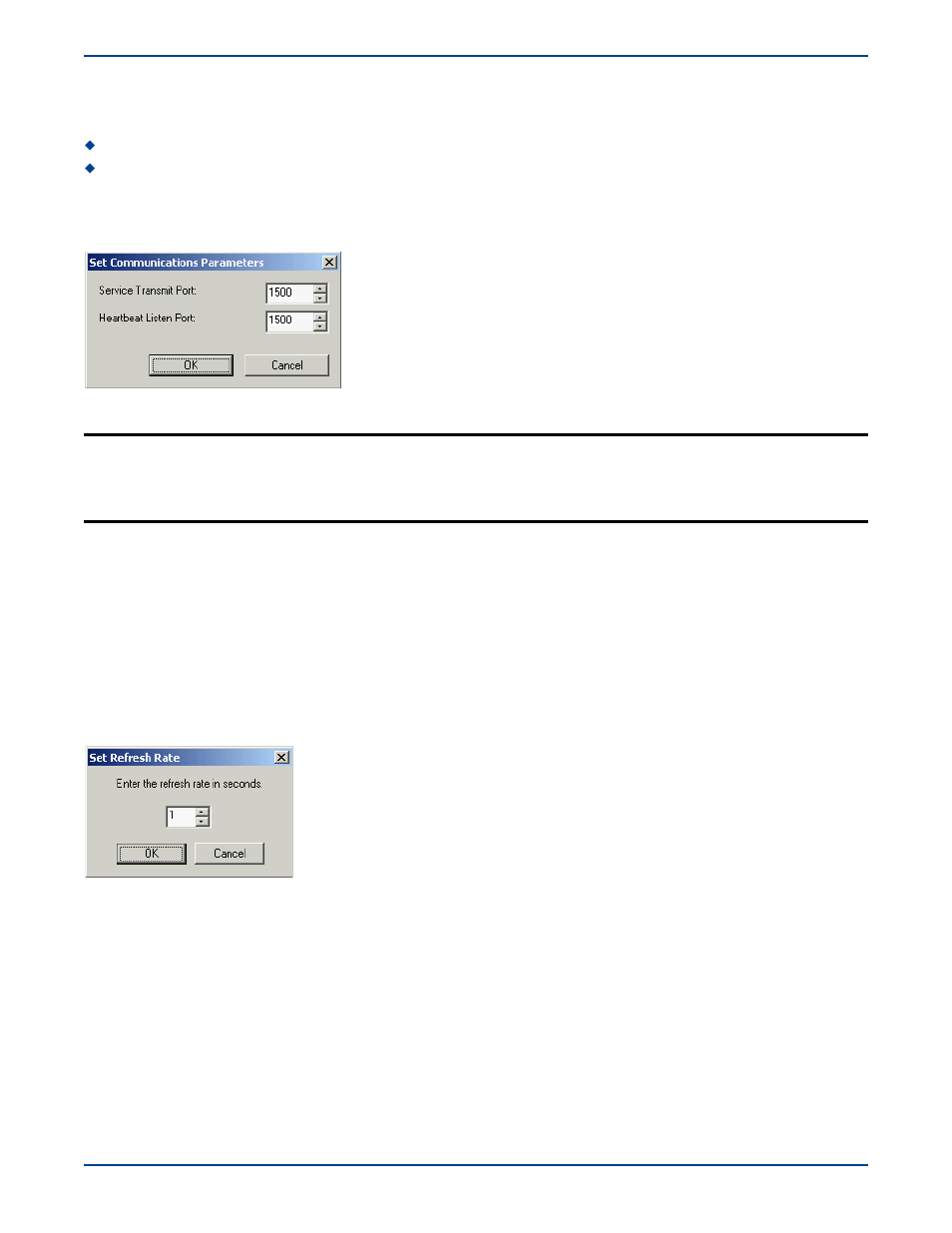 Communication ports, Failover control center window refresh rate | HP Storage Mirroring V5 Software User Manual | Page 148 / 285