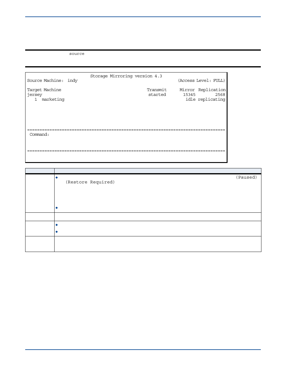 Text client main window, Text client main window -11 | HP Storage Mirroring V5 Software User Manual | Page 179 / 285