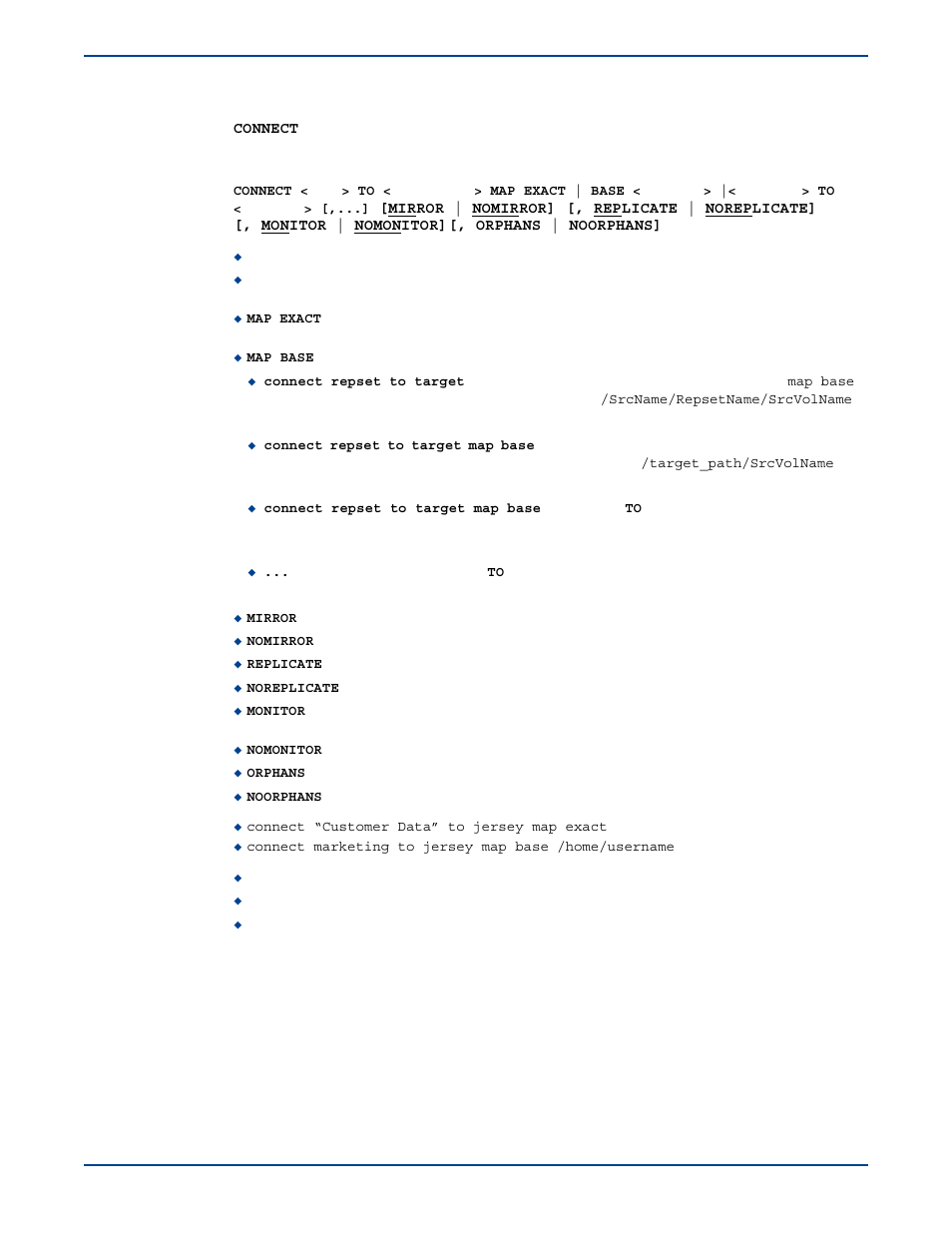 Connect | HP Storage Mirroring V5 Software User Manual | Page 238 / 285