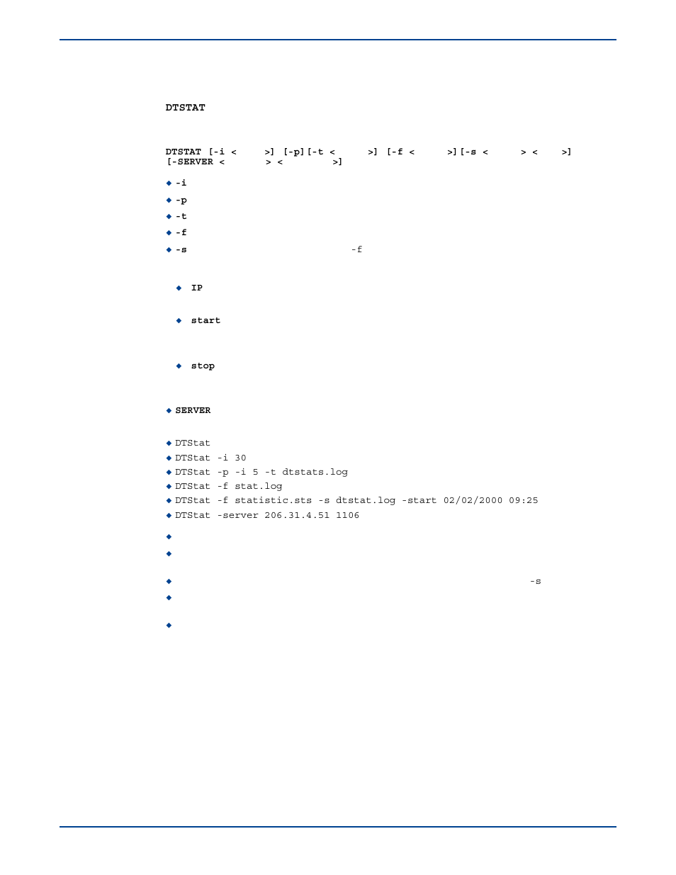 Dtstat | HP Storage Mirroring V5 Software User Manual | Page 240 / 285