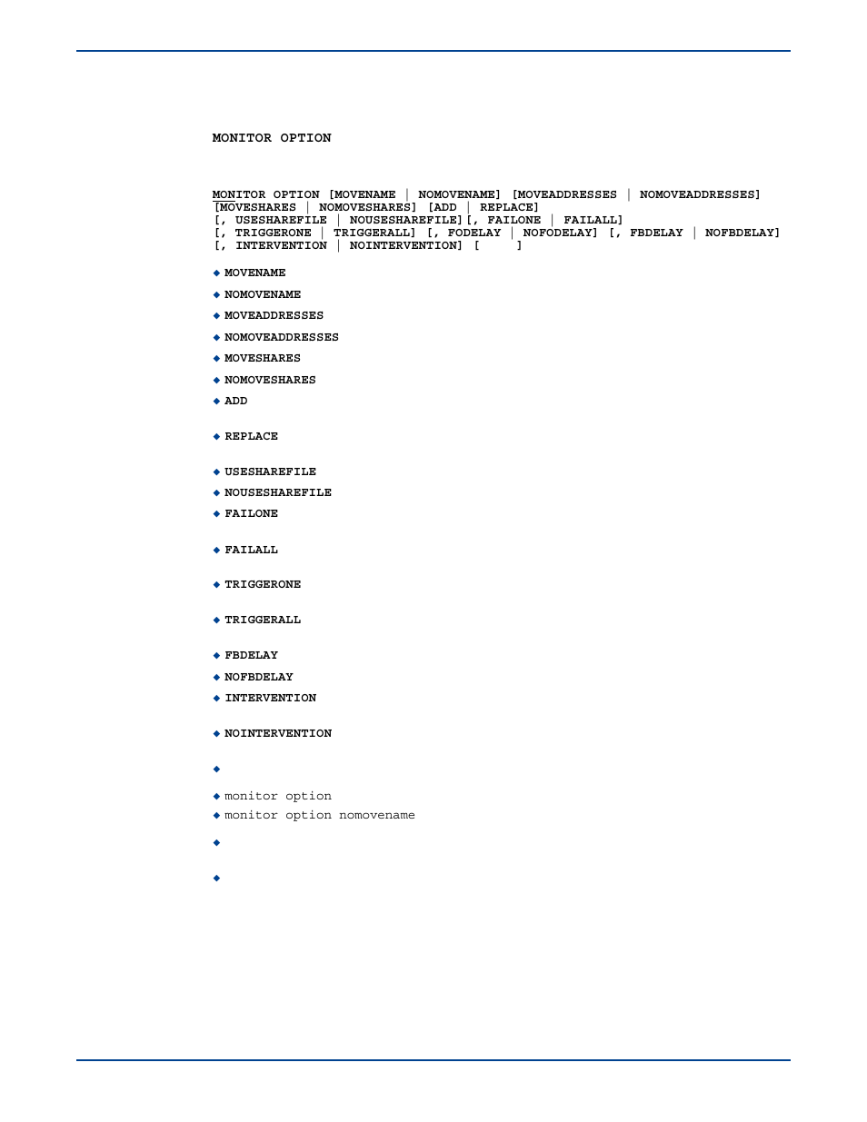 Monitor option | HP Storage Mirroring V5 Software User Manual | Page 251 / 285