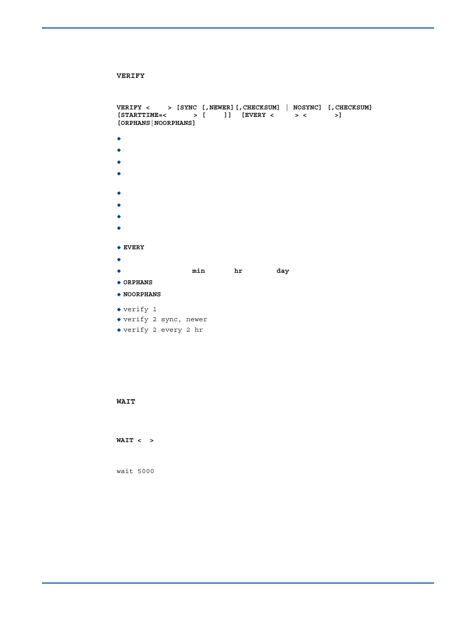 Verify, Wait | HP Storage Mirroring V5 Software User Manual | Page 272 / 285