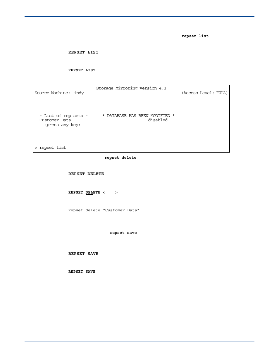 Deleting a replication set, Deleting a replication set -16 | HP Storage Mirroring V5 Software User Manual | Page 61 / 285