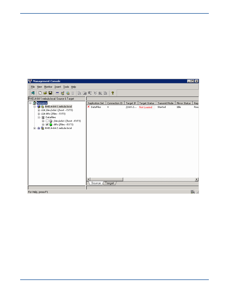 Monitoring a connection, Monitoring a connection -8, Connection statistics | HP Storage Mirroring V5 Software User Manual | Page 69 / 285