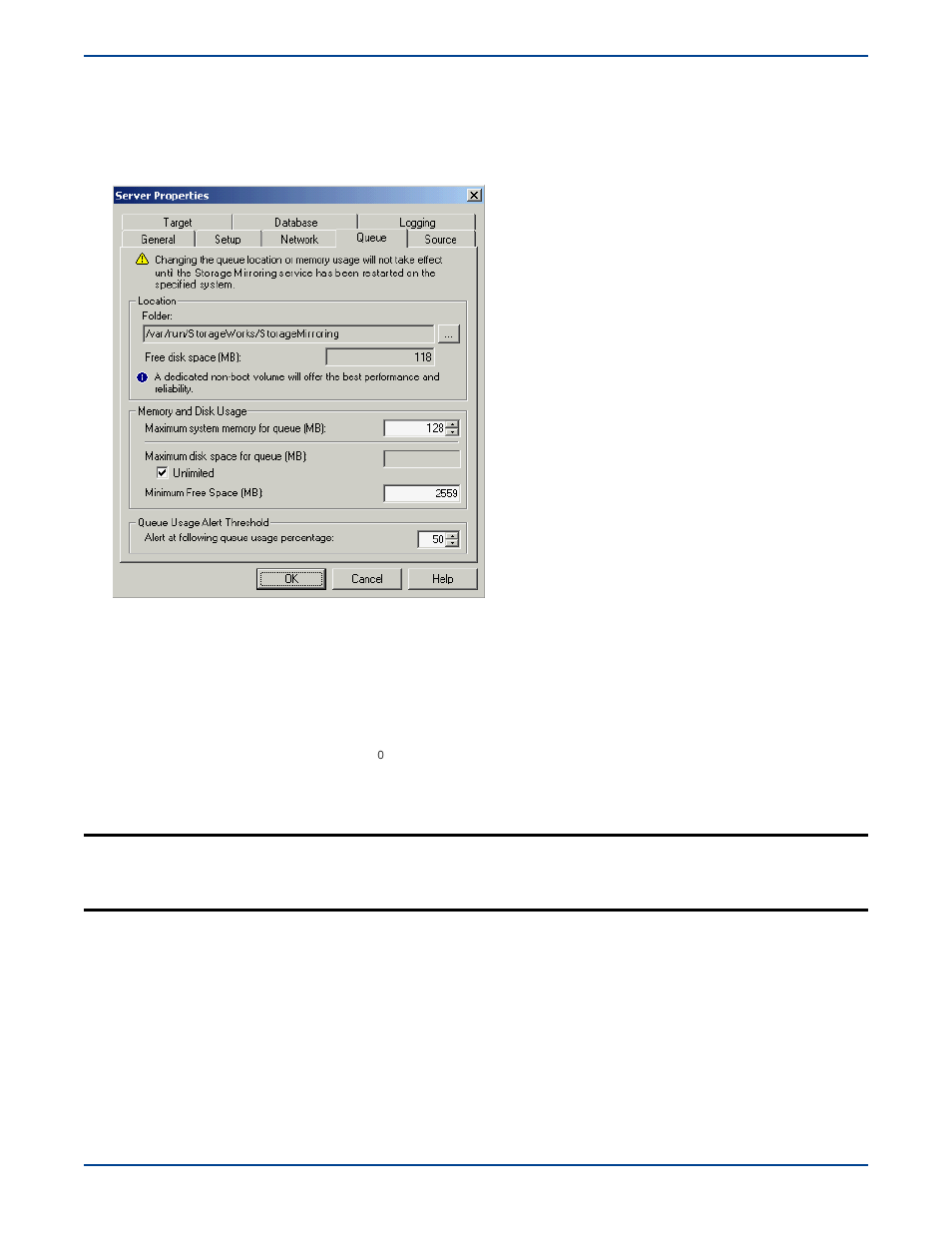 Configuring queuing, Configuring queuing -10 | HP Storage Mirroring V5 Software User Manual | Page 71 / 285