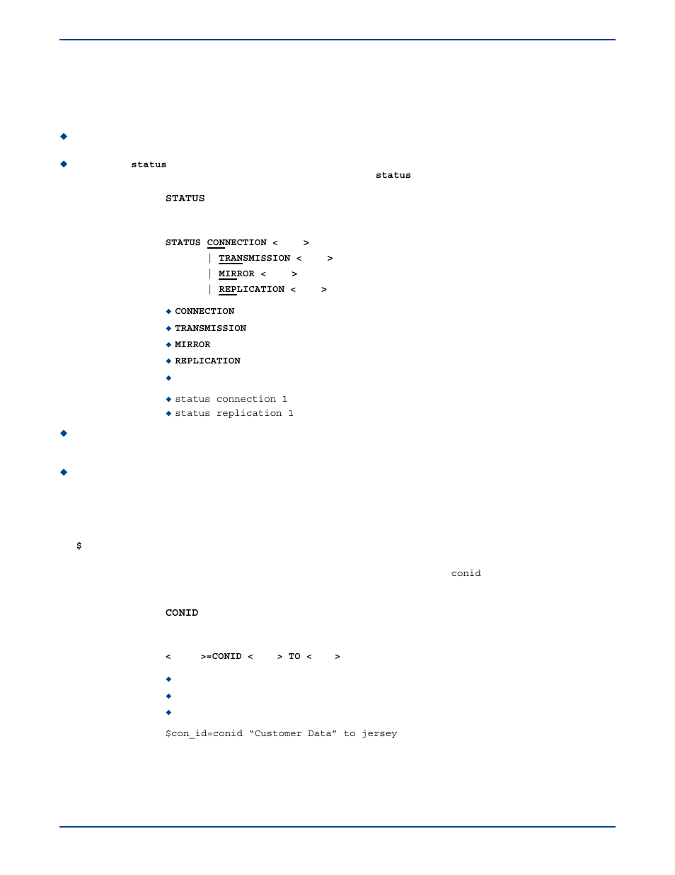 Monitoring a connection, Storing the connection id in a variable | HP Storage Mirroring V5 Software User Manual | Page 76 / 285