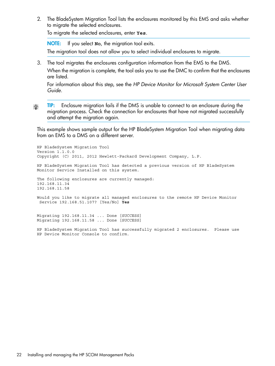 HP OneView for Microsoft System Center User Manual | Page 22 / 27