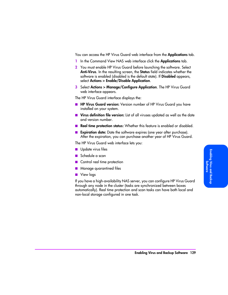 HP StorageWorks 8000 NAS User Manual | Page 131 / 240