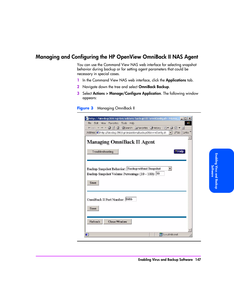 Agent 147 | HP StorageWorks 8000 NAS User Manual | Page 149 / 240