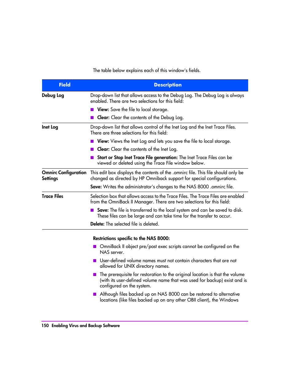 HP StorageWorks 8000 NAS User Manual | Page 152 / 240