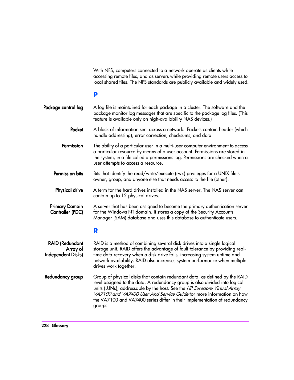 HP StorageWorks 8000 NAS User Manual | Page 230 / 240