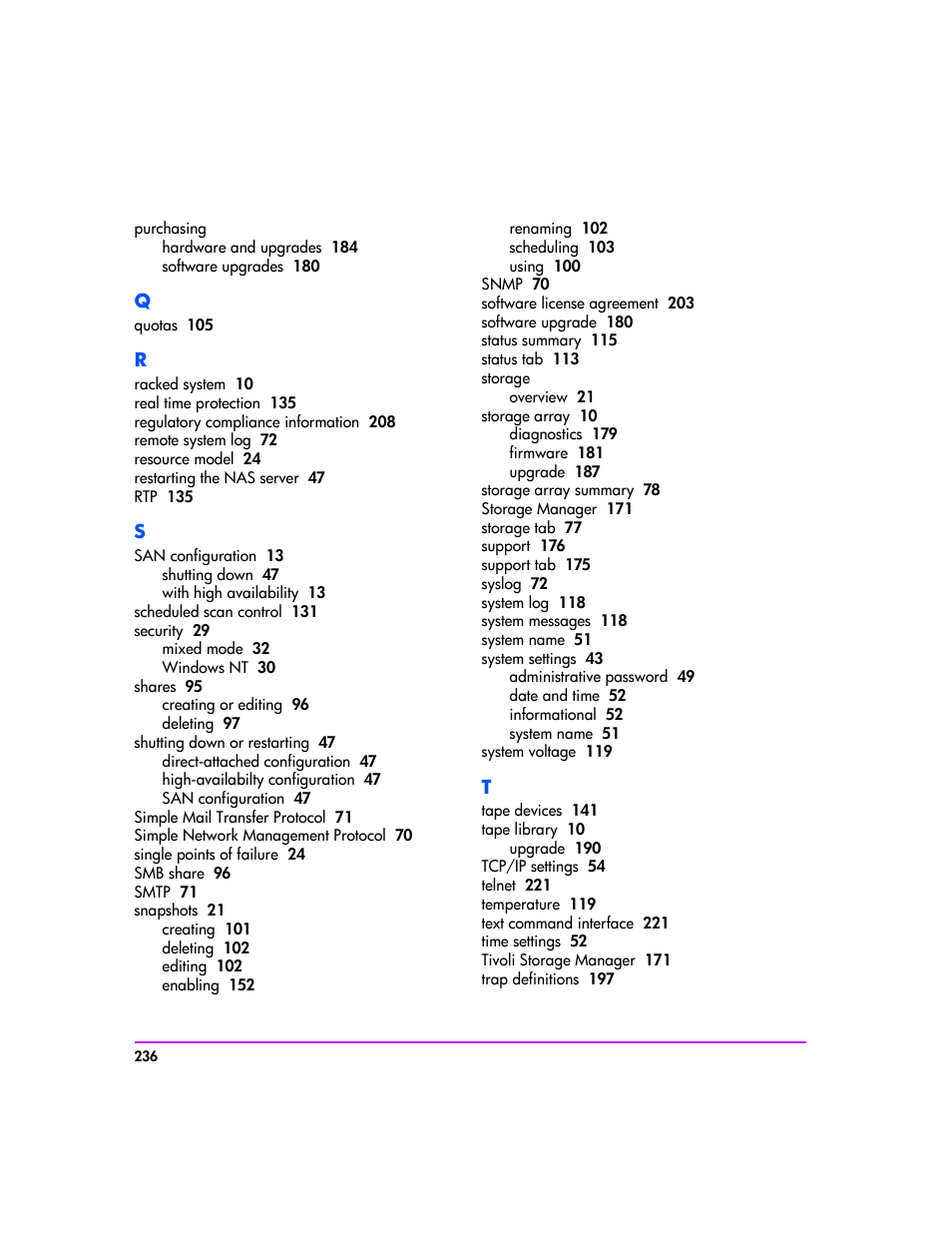 HP StorageWorks 8000 NAS User Manual | Page 238 / 240