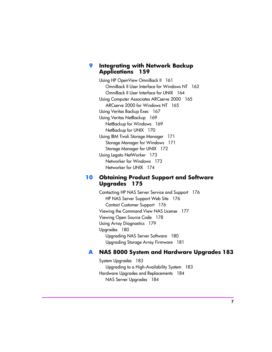 HP StorageWorks 8000 NAS User Manual | Page 9 / 240