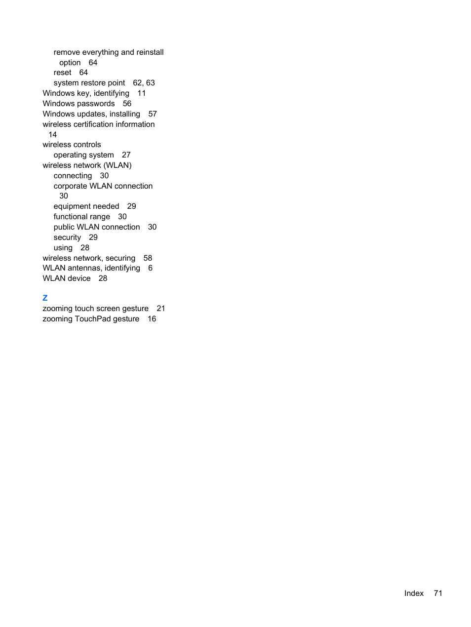 HP ENVY x2 CTO 11t-g000 User Manual | Page 79 / 79