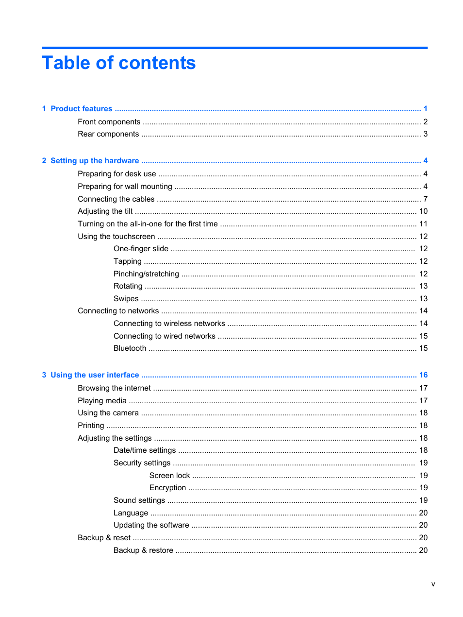 HP Slate 21-s100 All-in-One User Manual | Page 5 / 40
