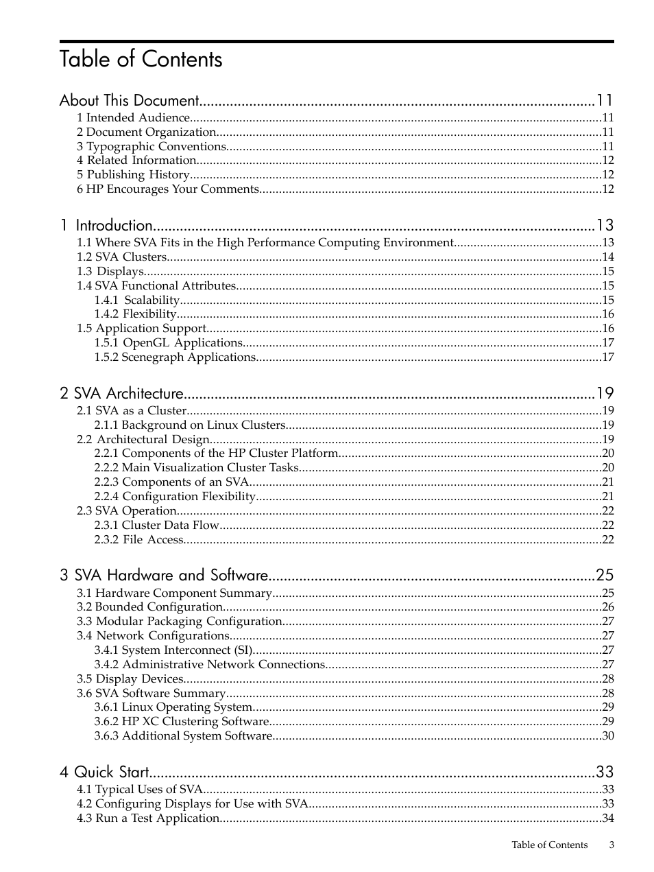 HP Scalable Visualization Array Software User Manual | Page 3 / 68