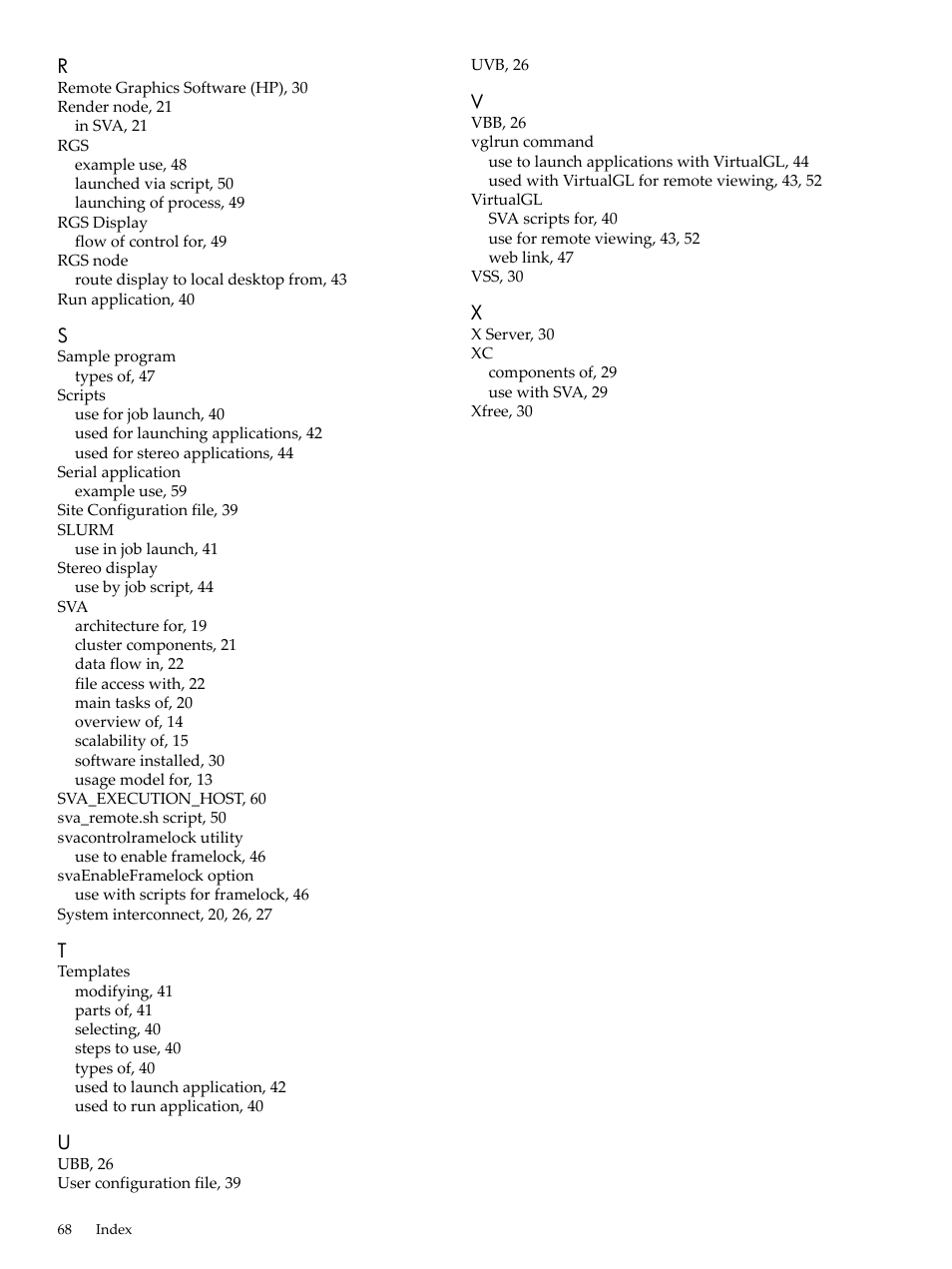 HP Scalable Visualization Array Software User Manual | Page 68 / 68