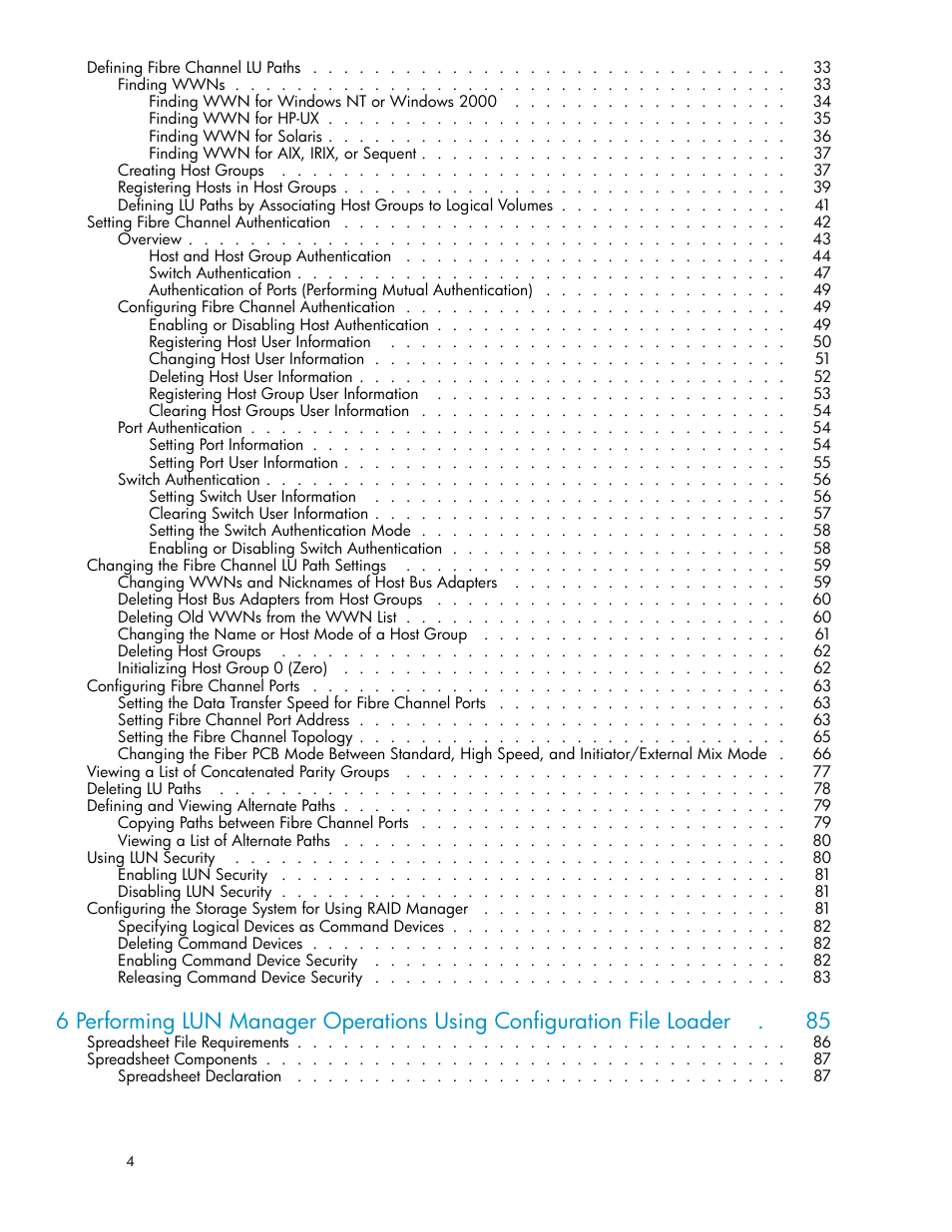 HP XP Array Manager Software User Manual | Page 4 / 105