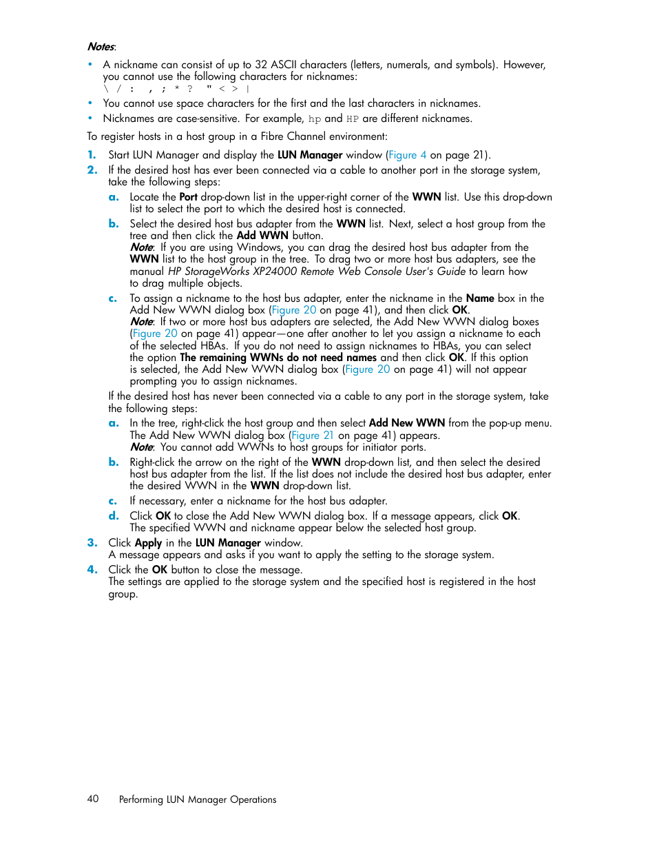 HP XP Array Manager Software User Manual | Page 40 / 105