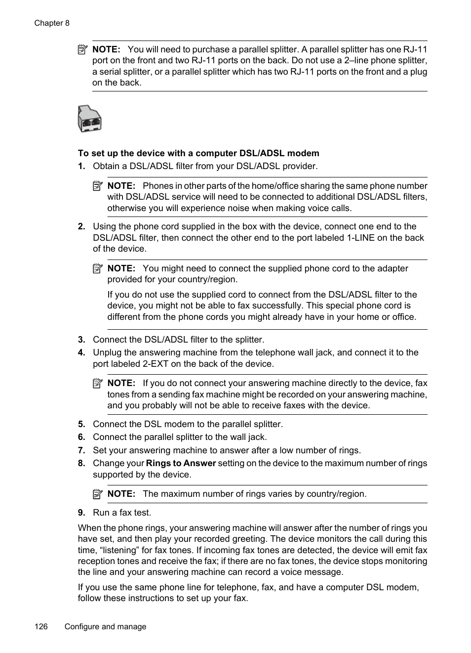 HP Officejet 6500 User Manual | Page 130 / 294