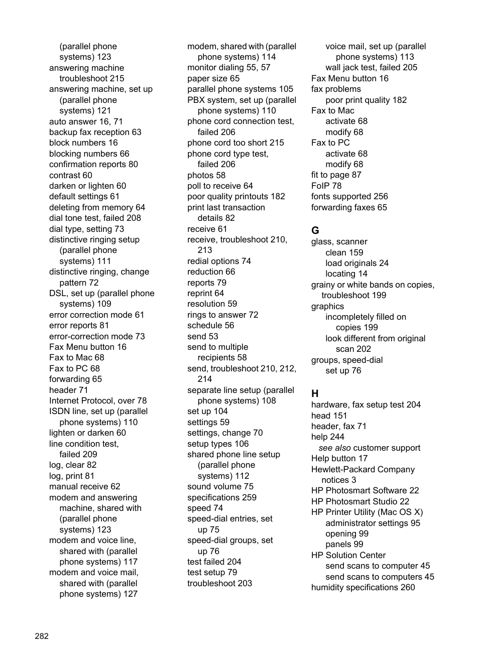 HP Officejet 6500 User Manual | Page 286 / 294