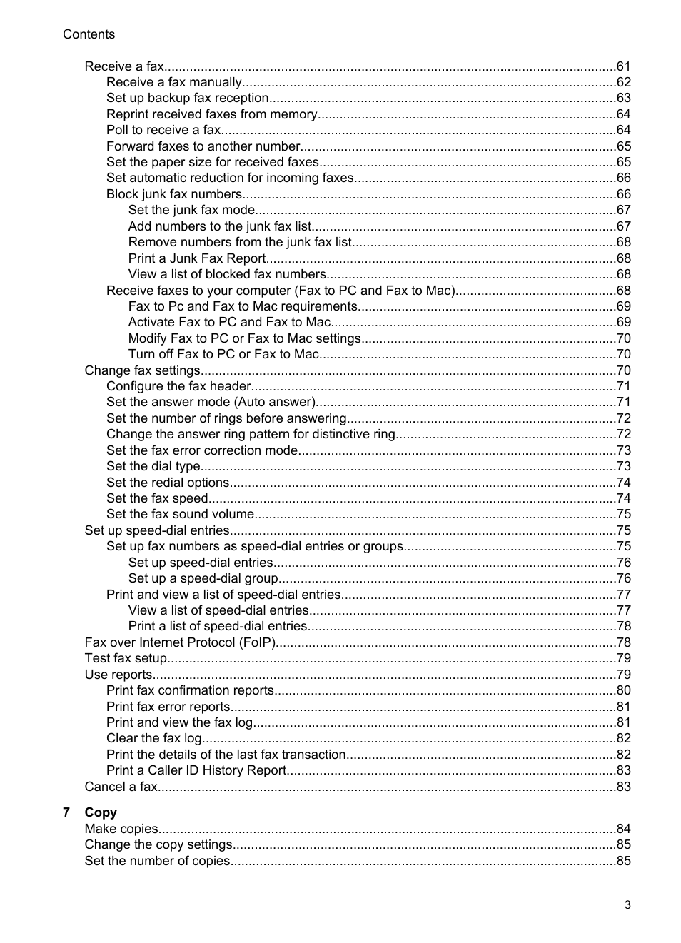 HP Officejet 6500 User Manual | Page 7 / 294