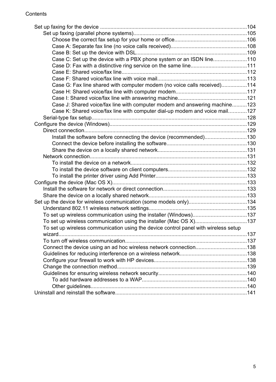 HP Officejet 6500 User Manual | Page 9 / 294