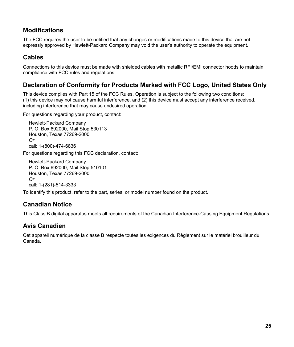 HP v185w 18.5-inch Widescreen LCD Monitor User Manual | Page 25 / 31