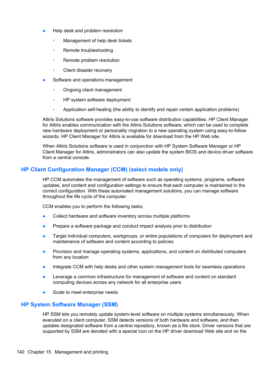 Hp system software manager (ssm) | HP Compaq 320 Notebook-PC User Manual | Page 152 / 161