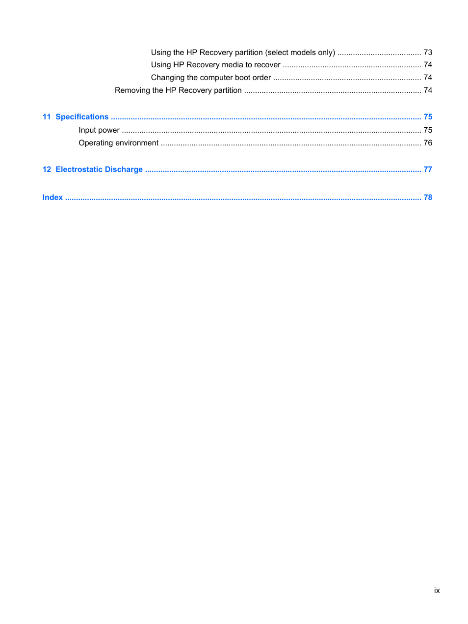 HP 250 G2 Notebook PC User Manual | Page 9 / 90