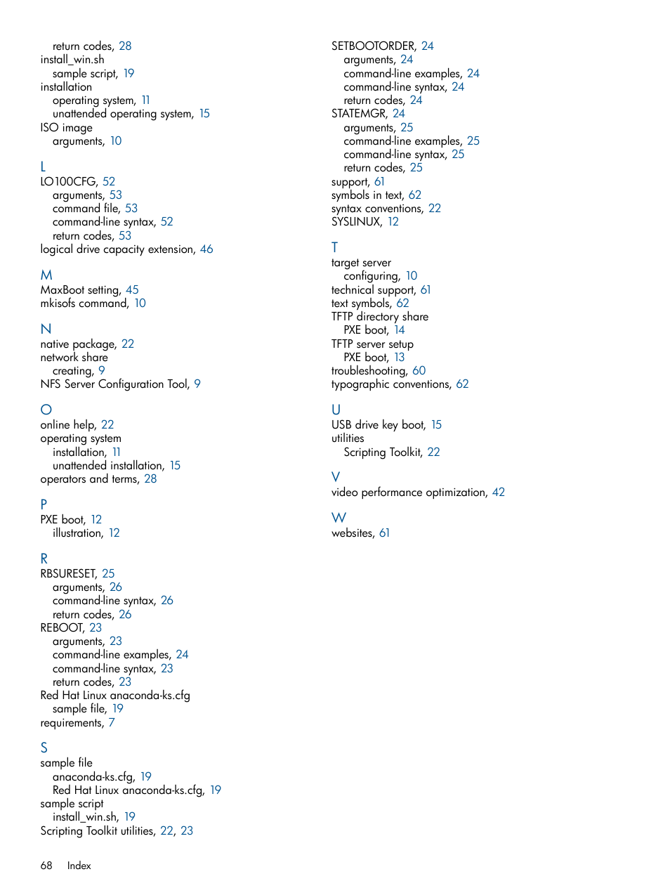 HP Intelligent Provisioning User Manual | Page 68 / 68