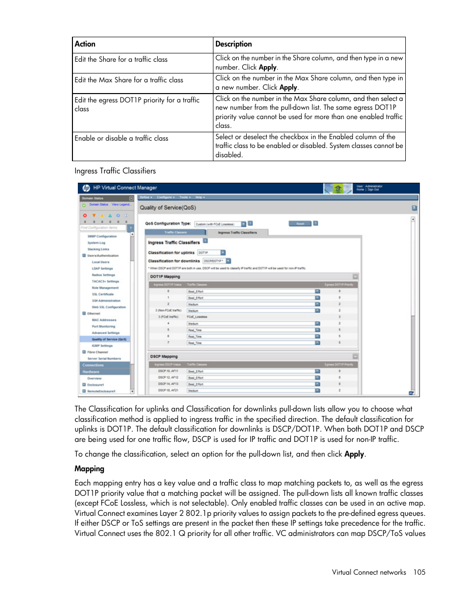 HP Virtual Connect Flex-10 10Gb Ethernet Module for c-Class BladeSystem User Manual | Page 105 / 290