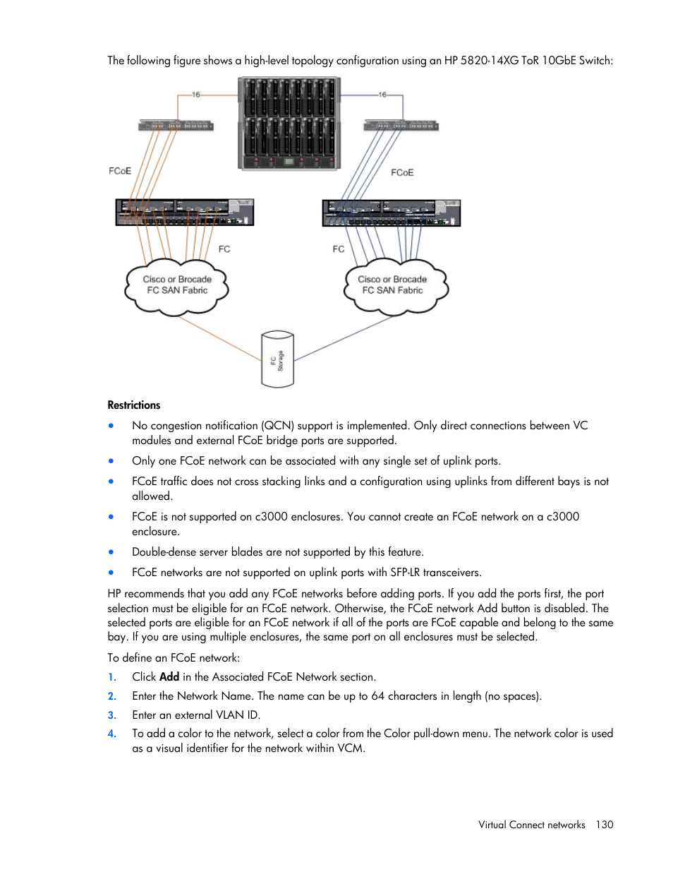 HP Virtual Connect Flex-10 10Gb Ethernet Module for c-Class BladeSystem User Manual | Page 130 / 290