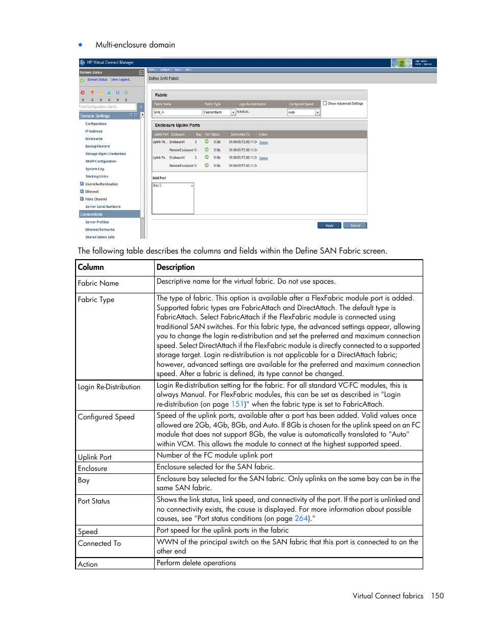 HP Virtual Connect Flex-10 10Gb Ethernet Module for c-Class BladeSystem User Manual | Page 150 / 290