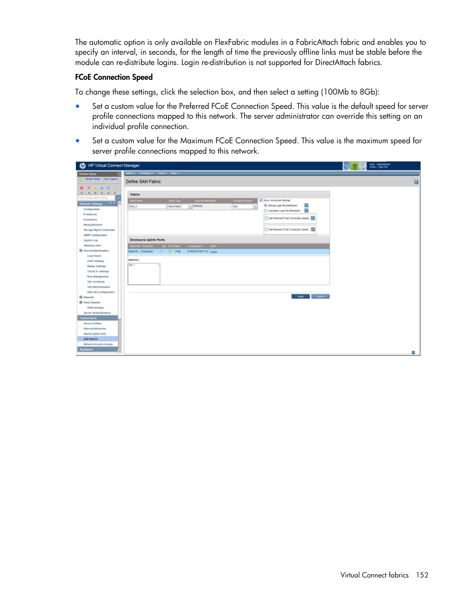 HP Virtual Connect Flex-10 10Gb Ethernet Module for c-Class BladeSystem User Manual | Page 152 / 290