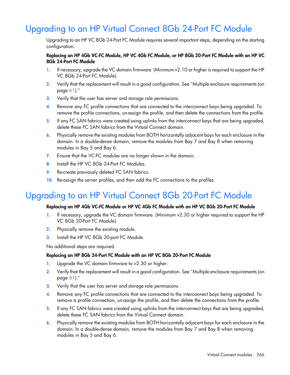 HP Virtual Connect Flex-10 10Gb Ethernet Module for c-Class BladeSystem User Manual | Page 266 / 290